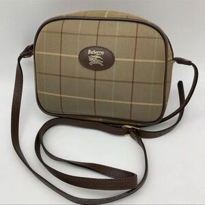 Burberry Beige and Brown Crossbody Bag